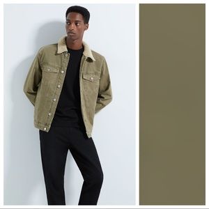 NWT. Zara Man Straight Fit Denim Jacket. Size S.